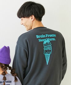 大人 デビラボ プリント 裏起毛トレーナー 子供服 キッズ 男の子 女の子 トレーナー トップス 25aw_linkcode