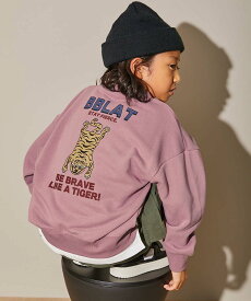 デビラボ BIGシルエット プリント トレーナー 子供服 キッズ ベビー服 男の子 女の子 トレーナー トップス