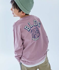 【送料無料】綿100％ デビラボ BIGシルエット プリント袖リブ 長袖Tシャツ 子供服 キッズ ベビー服 男の子 女の子 ロンT トップス