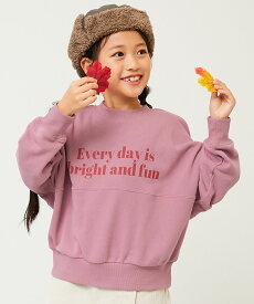 【LIMITED SALE 最大19%OFF】まいにち着たい BIGロゴ オーバーサイズトレーナー 子供服 キッズ 男の子 女の子 トレーナー トップス