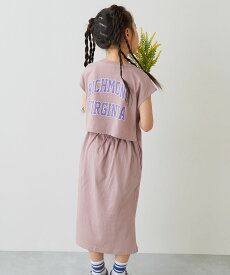 【LIMITED SALE 最大44%OFF】バックデザイン 半袖ワンピース 子供服 キッズ 女の子 半袖ワンピース ワンピース 25ss_ガールズトレンド