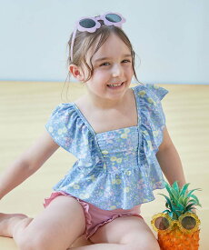 【アウトレットSALE 33%OFF/返品不可】【送料無料】 UVカット えらべるデザイン ボリュームフリル セパレート水着 子供服 タンキニ キッズ 女の子 水着 上下セット セパレート水着 2点セット 100 110 120 130 プールグッズ 水泳 海水浴