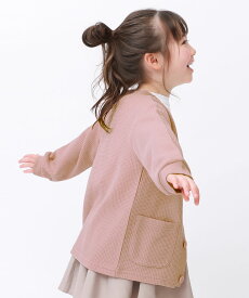 UVカット ワッフルカーディガン 子供服 キッズ 男の子 女の子 カーディガン トップス 紫外線対策 日焼け対策 ゆったりサイズ 25SS_UV