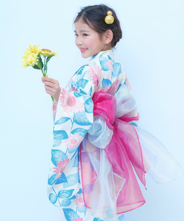 楽天市場】ワンピースにもなる セパレート浴衣 帯2本セット 子供服 
