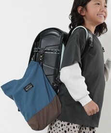 【アウトレット SALE 50%OFF/返品不可】バイカラー シューズバッグ 子供服 上履き入れ 小学生 上履き袋 キッズ 男の子 女の子 新学期グッズ 入園 入学 通園 通学 習い事 入園準備 入学準備 体育館シューズ袋