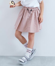 【LIMITED SALE 最大50%OFF】水はじく ナイロン ドロストスカート（インパン付き） 子供服 キッズ 女の子 ミニスカート インナーパンツ付 ボトムス スカート スカッツ 25ss_ガールズトレンド