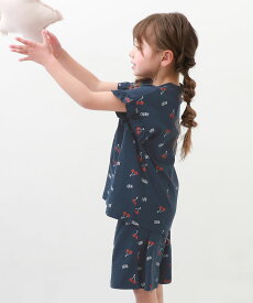 綿100% ガールズ フリル半袖パジャマ 子供服 キッズ 女の子 パジャマ 半袖パジャマ ルームウェア 半袖ルームウェア