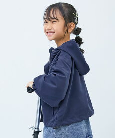 2WAYで着られる バルーンシルエット マウンテンパーカー 子供服 キッズ 女の子 羽織り フード アウター ジャケット 26ss_girls 軽アウター特集