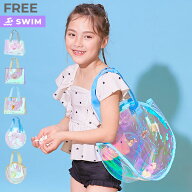 【LIMITED SALE 最大50%OFF】えらべる形とモチーフ キラキラ プールバッグ 子供服 キッズ 女の子 海 海水…