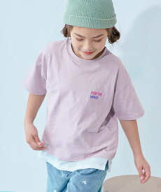 【送料無料】綿100％ デビラボ BIGシルエット プリント半袖Tシャツ 子供服 キッズ ベビー服 男の子 女の子 リンクコーデ 親子コーデ お揃い おそろい リンク Tシャツ トップス