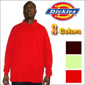 【あす楽】【全3色】DICKIES(ディッキーズ)　ポロシャツ　無地　衣装　ダンス衣装dickies PLAIN PIQUE POLO SHIRT無地/プレーン 長袖(ポロシャツ)ポロ S M L LL 2XL 3L 4L