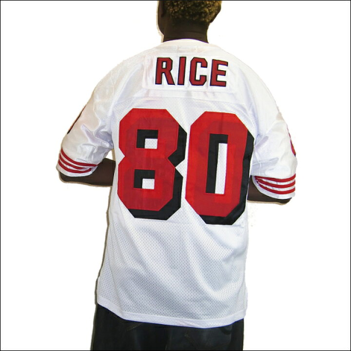楽天市場】SAN FRANCISCO 49ERS replica フットボールシャツ #80 