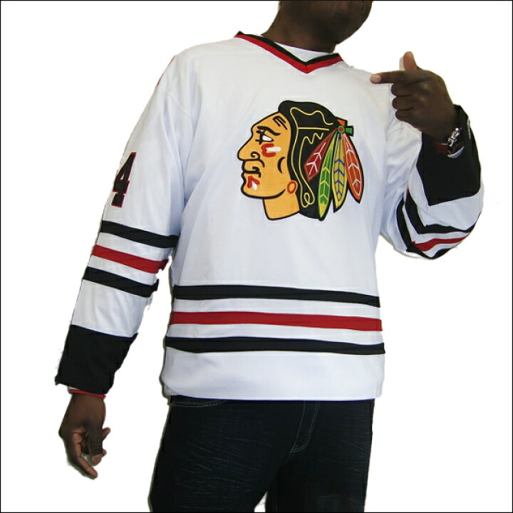 楽天市場】【全2色】CHICAGO BLACKHAWKS replica アイスホッケーシャツ  