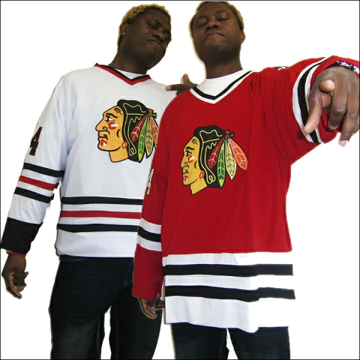 楽天市場】【全2色】CHICAGO BLACKHAWKS replica アイスホッケーシャツ 