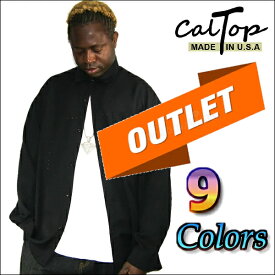 【新品訳あり】アウトレット【あす楽】【Made in USA】【全9色】CalTop OG無地 L/Sシャツ[カルトップ]キャルトップ 無地シャツ カルトップ 長袖シャツ 大きいサイズ メンズ シャツ LL 2L 3L 4L 5L
