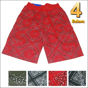 �S4�F�@PRO DAYA BANDANA CARGO SHORTS(�v���_��) �o���_�i�@�J�[�S�V���[�c�@�y�C�X���[�@�V���[�g�p���c �o�b�N�|�P�b�g�t���@�J�[�S�p���c�@�V���[�g�p���c�@�p���c �y�C�X���[�p���c�@�o���_