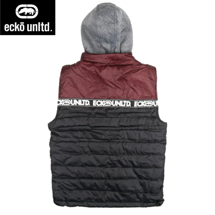楽天市場】ECKO UNLTD PUFFER BOMBER VEST HOODIE BUBBLE VEST 