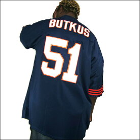 (全2色)CHICAGO BEARS【チカゴベアース】 replica jersey/uniform フットボールシャツ/ #51【DICK BUTKUS】