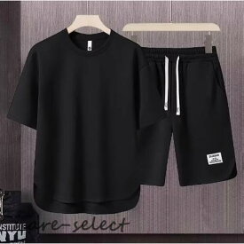 上下セット 半袖 2点 Tシャツ ハーフパンツ ウェア 半ズボン ルームウェア 部屋着スウェットセット メンズ スタンダードドライ 4カラー お洒落