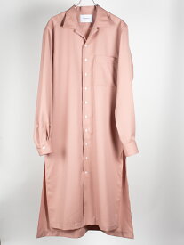 【APOCRYPHA】アポクリファ LONG WOOL SLEEPING SHIRT ロングウールスリーピングシャツ ピンク 東京コレクションブランド メンズ モード デザイナーズブランド