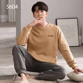 【スーパーSALE 56%OFF】楽天1位★パジャマ メンズ 綿100％ 秋 冬 暖かい 厚手 キルティング 中綿 キルトニット ルームウェア コットン100％ 上下セット 部屋着 快眠 ホームウェア セットアップ 長袖 長ズボン 高校生 30代 40代 4L 5L バレンタインデー プレゼント
