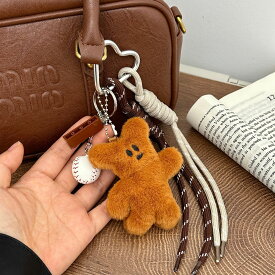 バッグチャーム キーホルダー ぬいぐるみ 韓国 クマちゃん キーリング 韓国雑貨 チャーム 韓国 可愛い ぬいぐるみ ふわふわ 熊 キーリング バッグチャーム 小物アクセサリー カップル バレンタインデープレゼント 母の日 プレゼント