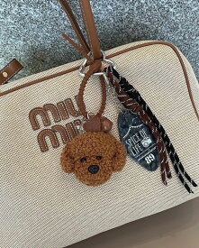≪送料無料≫ キーホルダー ぬいぐるみ 韓国 キーホルダー ワンちゃん トイプードル バッグチャーム 母の日 プチプレゼント