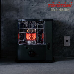 toyotomiトヨトミ 反射型石油ストーブ GEAR MISSON オリーブグリーン おしゃれ ネット通販限定モデル 【木造6畳 コンクリート8畳 石油タンク3.6L】