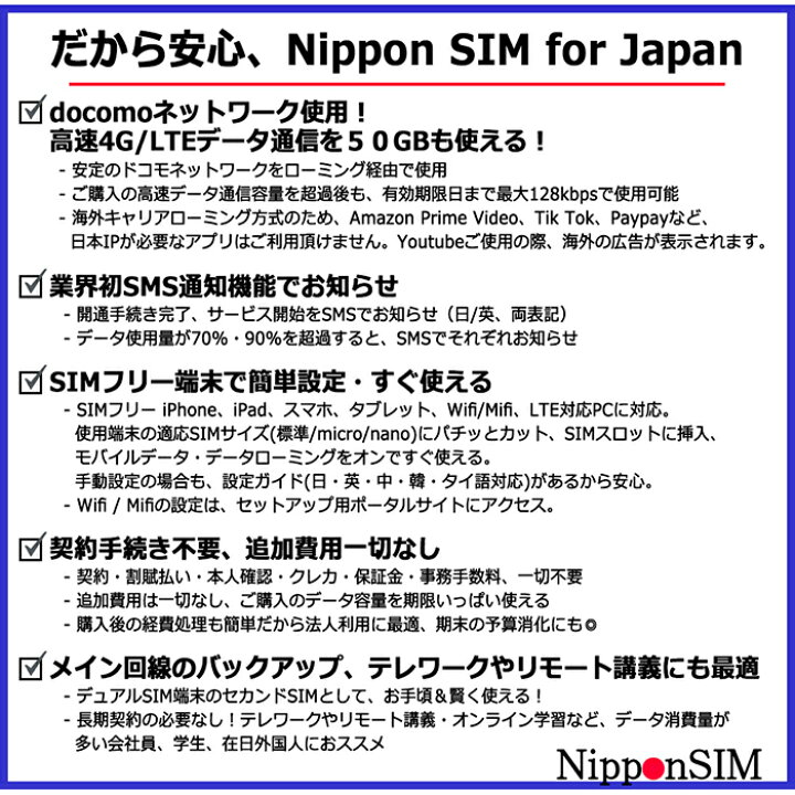 楽天市場 返却不要 Huawei Simフリー モバイルwifiルーター E5785 Nippon Sim 日本 国内用 50gb 海外ローミング Sim Docomo通信網 プリペイドsimカード セット 簡単設定 動作確認済み Dha ダイレクト 楽天市場店
