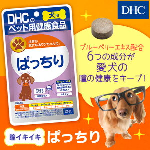 楽天市場 あす楽対応 店内p最大45倍以上 300pt開催 メール便ok Dhc直販 ブルーベリーエキス 黒大豆種皮エキス ルテイン 犬用 国産 ぱっちり 健康食品 Dhc サプリメント サプリ ブルーベリー 目 犬 目のサプリ ペット 愛犬用 ディーエイチシー Dhc ペット