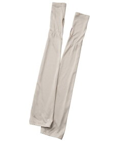 二の腕も隠れる安心丈「つめたッアームカバー」 DHC レディース インナー アームカバー 接触冷感 吸水 速乾 吸汗 UV 日焼け 紫外線対策 ひんやり 涼感 ロング丈 指穴 サムホール ゴム ギャザー newproduct