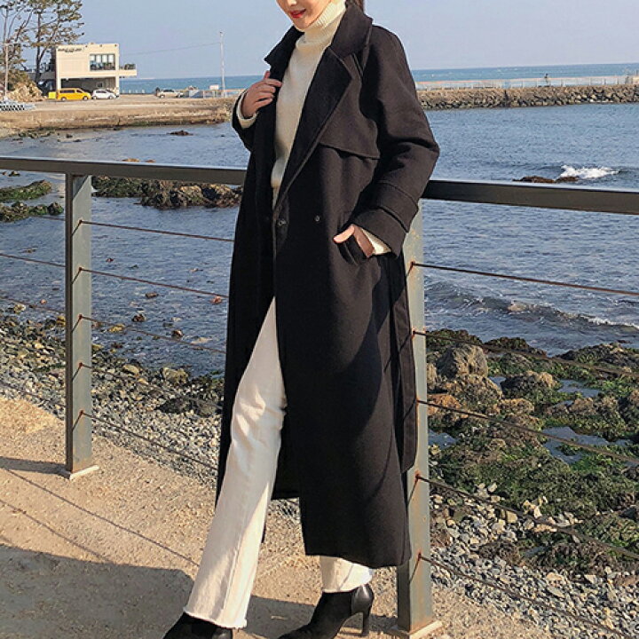 楽天市場】≪再入荷≫腰ひも付ロングコート・p195191 レディース 【jk  