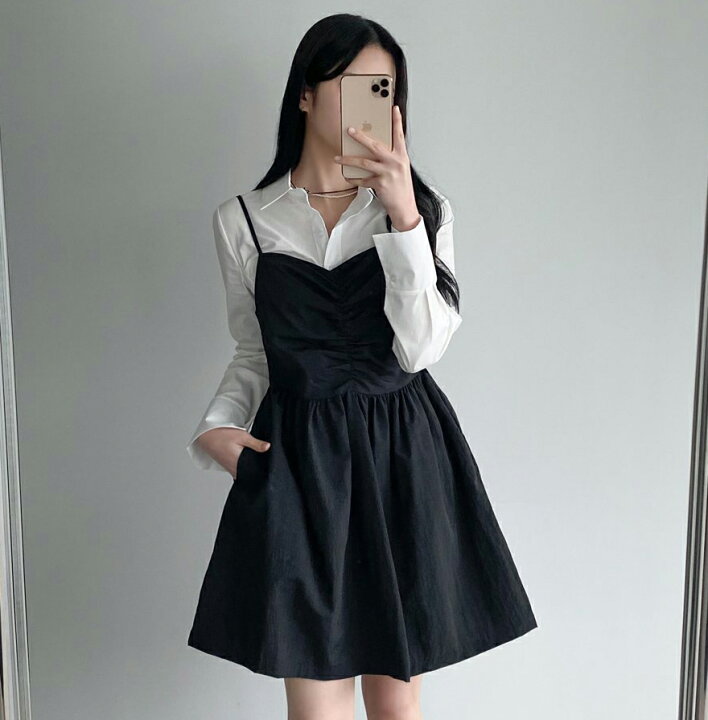 楽天市場】シャーリングビスチェミニワンピース・p643509 レディース  