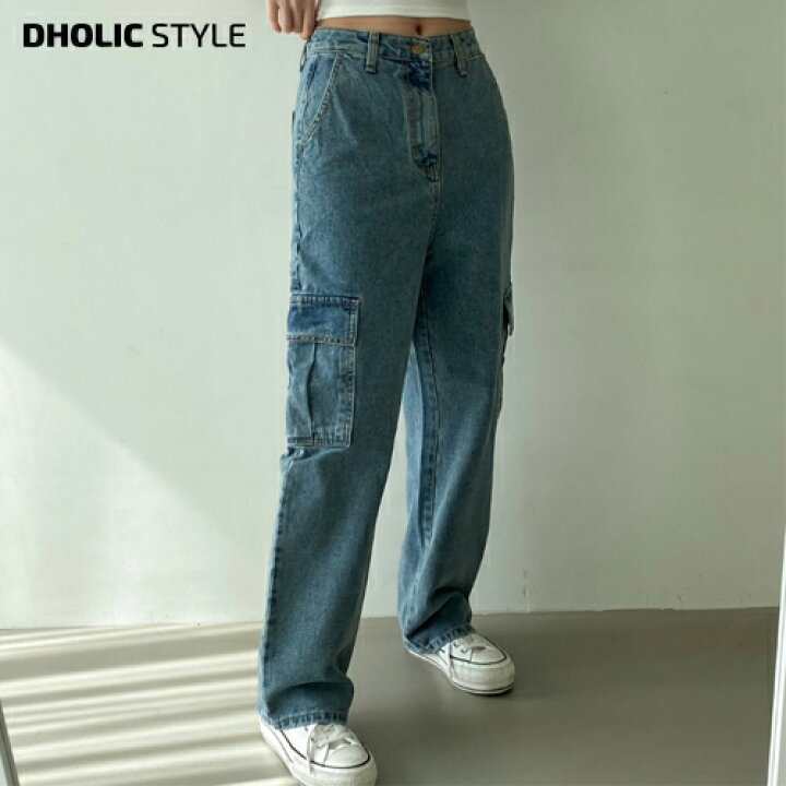 楽天市場】ルーズカーゴデニムパンツ・p574457 レディース 【pt  
