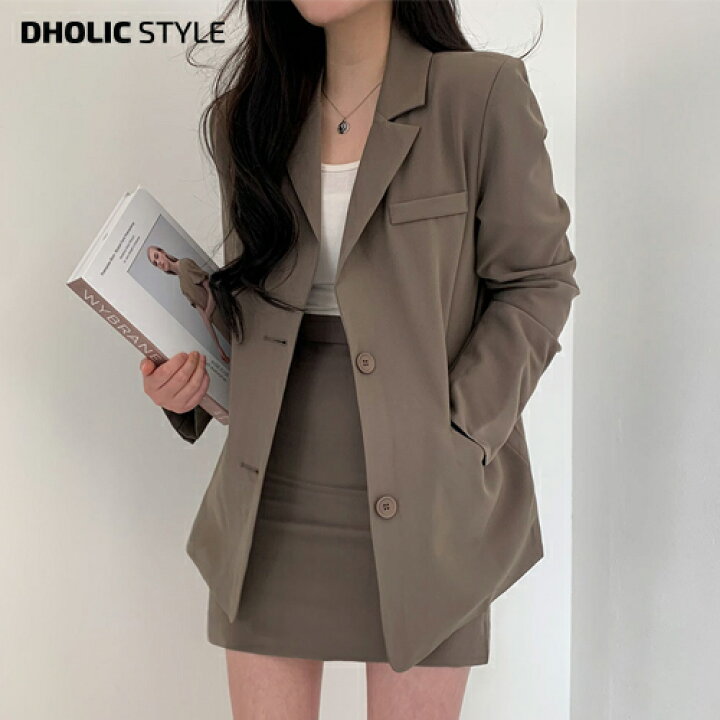 楽天市場】テーラードカラージャケット&スカートSET・p330100  