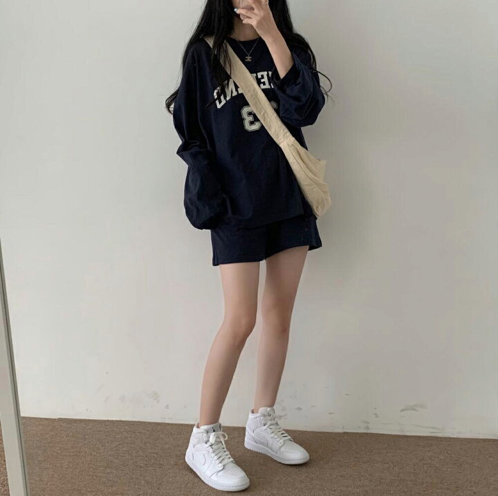 楽天市場】WEEKEND長袖Tシャツ&ショートパンツSET・p425607 レディース 