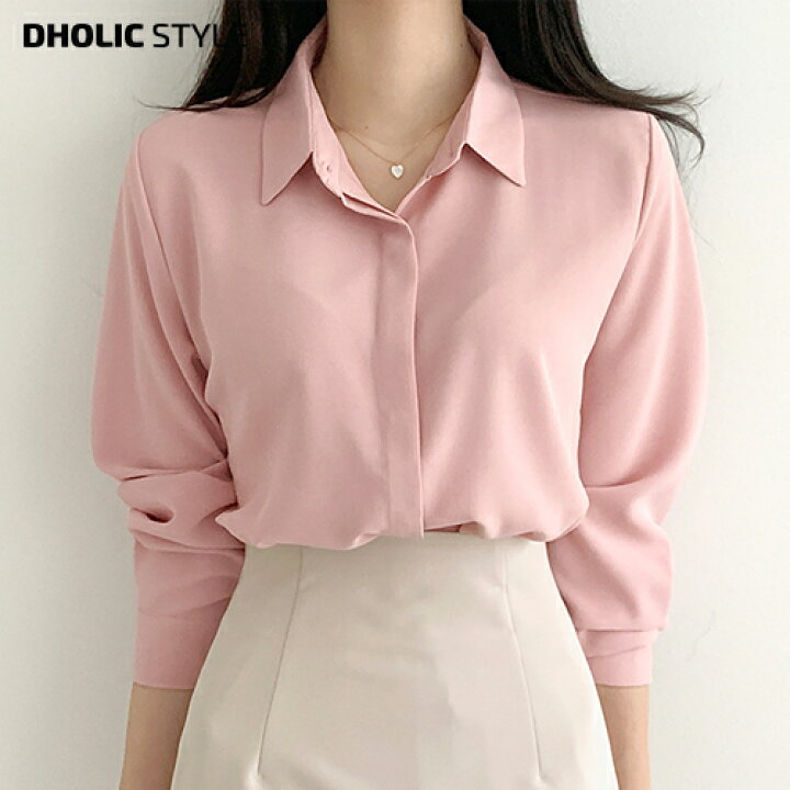楽天市場】フライフロントカラーシャツ・p497114 レディース 【tops 