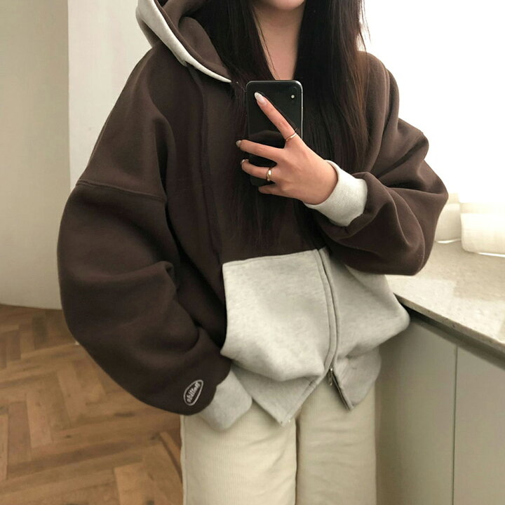 楽天市場】【マラソンSALE】[beidelli made]両起毛ツートーンジップ  