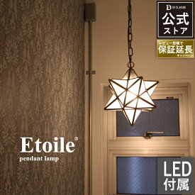ペンダントライト ディクラッセ 公式 Etoile エトワール 星型ランプ 真鍮 ガラス 白熱電球付属 LED対応 E26 北欧 星型 類似品注意 インテリア 照明 おしゃれ リビング ダイニング 玄関
