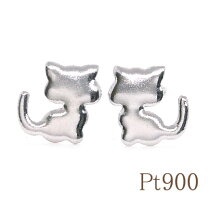 楽天市場】ピアス 猫 プラチナの通販