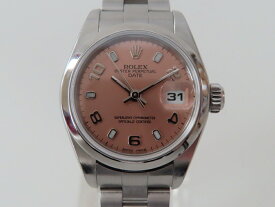 ロレックス　ROLEX　オイスターパーペチュアル デイト　79160 ピンク文字盤 Y番　レディース 自動巻き 【中古】 【送料無料】