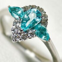 楽天市場】パライバトルマリン リング（カラット数1.0 ～ 1.99ct 