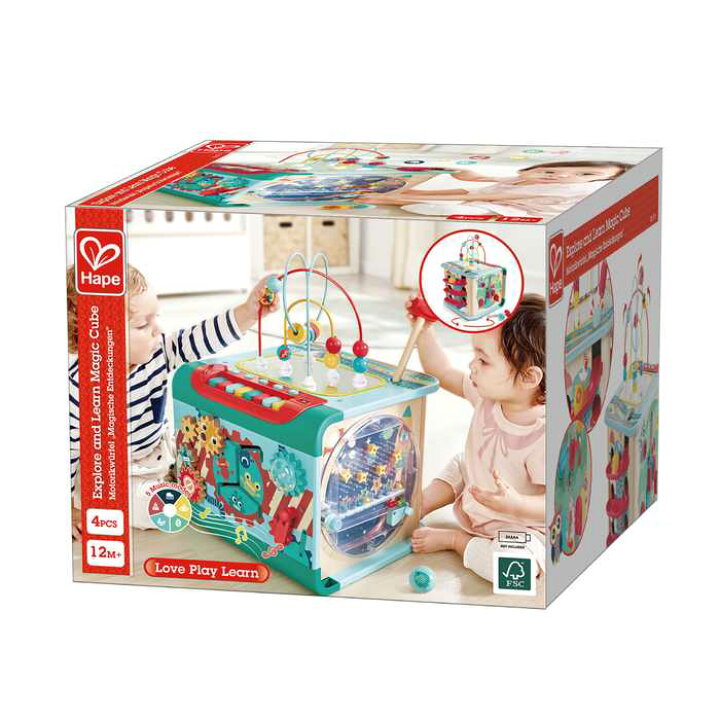 楽天市場】【送料無料】Hape オールインワンプレイボックス | 木製玩具 
