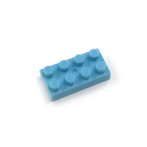信憑 世界最小級 ブロック ナノブロック nanoblock単色部品 デポー パステルブルー 2×4 30入り