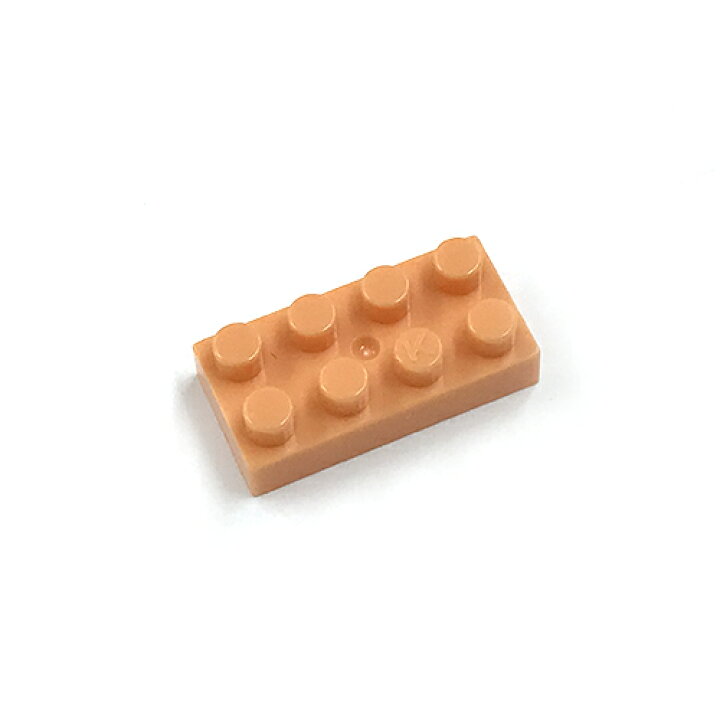 【カワダ公式ストア】ナノブロック 単色部品 2×4 30入り ピーチ ナノブロックファクトリー