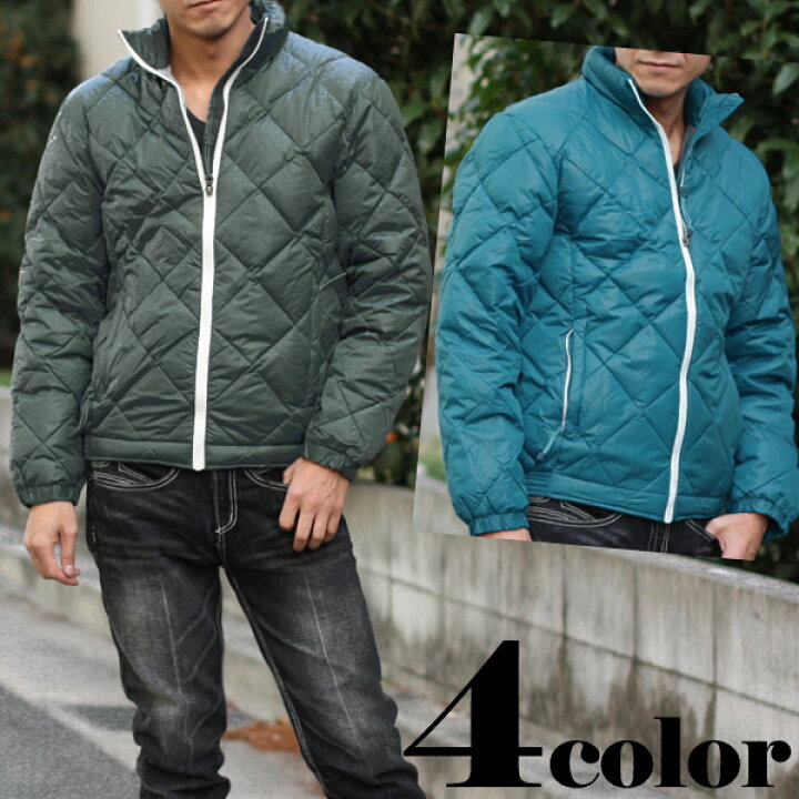 UNLIMITED ABILITY ダウン90 キルティングダウンジャケット down jacket メンズ MEN S スタンド襟 ダウン フェザー ダイヤキルト