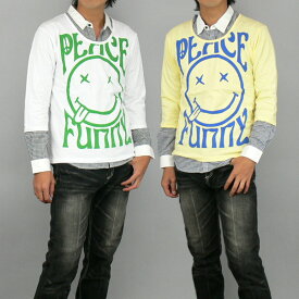 DOPE.H プリント七分Tシャツ＆ギンガムチェックシャツ