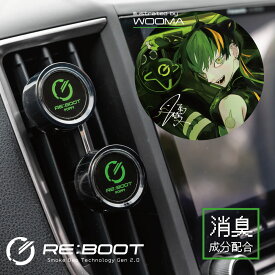 【日本製】リブートエアー(REBOOT AIR) くるまにポピー2023s　芳香剤　フレグランス　カー用品　絵師　キャラクター　WOOMA　エアコン