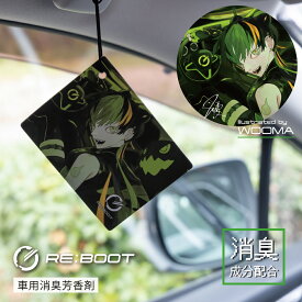 【日本製】リブートペーパー(REBOOT PAPER) くるまにポピー2025s　芳香剤　フレグランス　カー用品　絵師　キャラクター　WOOMA　吊り下げ