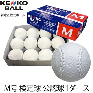 野球 ボール 軟式 一般用 中学生用 ナガセケンコー NAGASE KENKO M号 検定球 公認球 1ダース